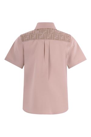 camicia in cotone beige FENDI KIDS | JMC204AS5YF1P2N